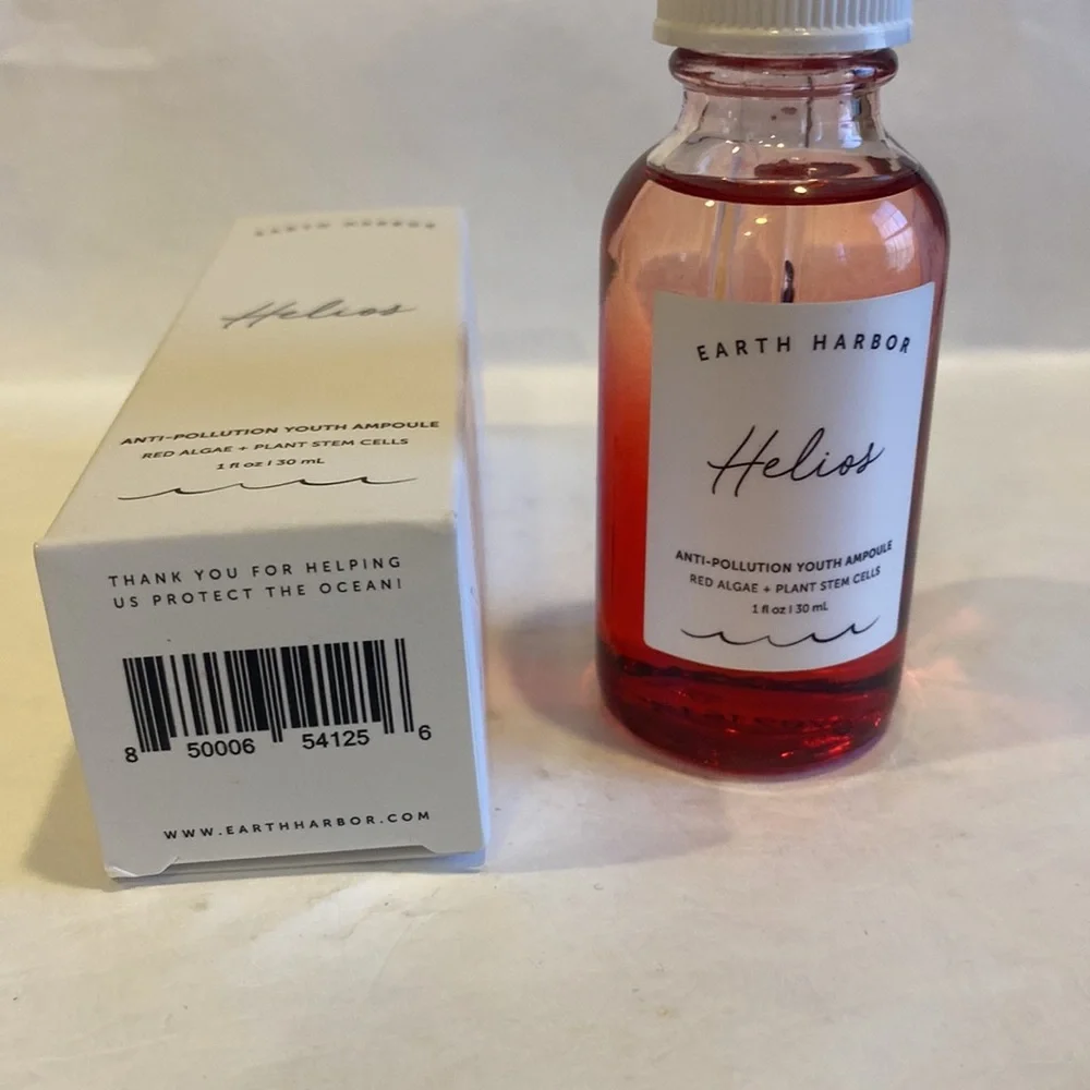 EARTH HARBOR HELIOS Anti-Pollution Youth Ampoule 1oz $48 NIB CLEAN BEAUTY